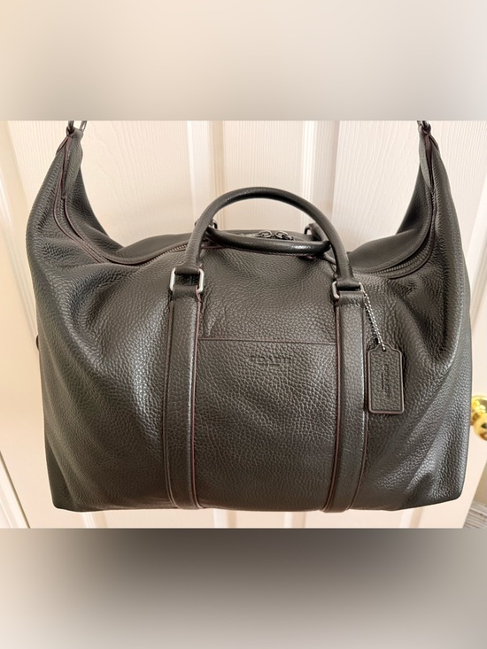 Coach Other - ✨Coach✨ Dark Brown Pebbled Leather Duffel